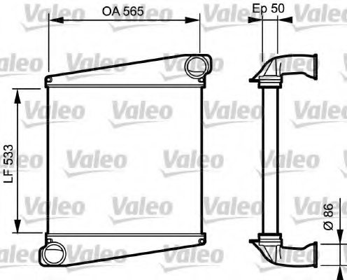 VALEO 818871 Intercooler, charger